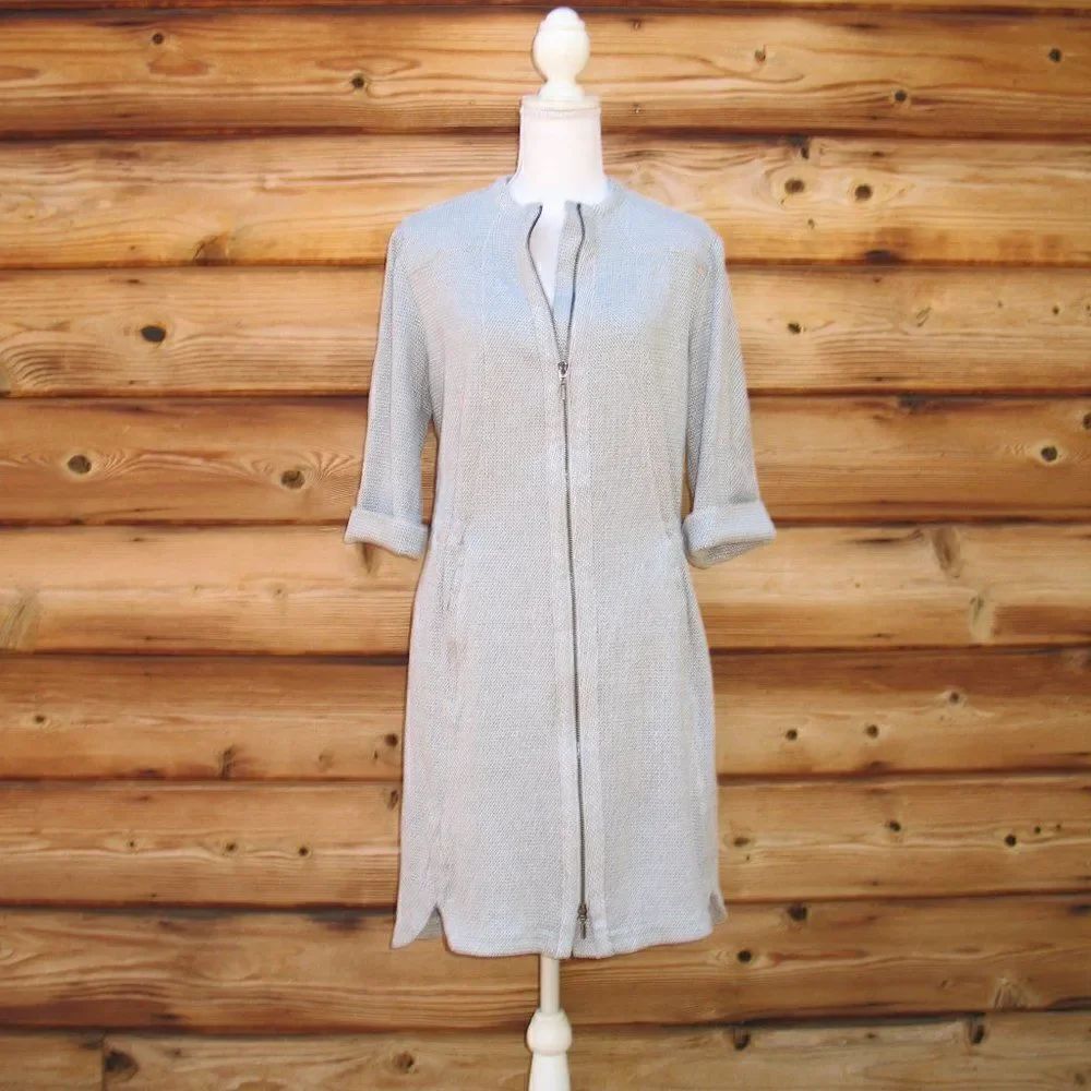 Thick Knit Full Zip Front Dress